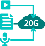 啟用平台即贈20GB空間上傳內部教材圖示